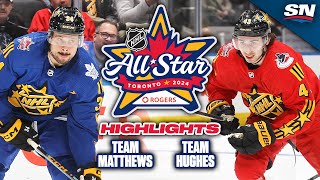 NHL AllStar Game Highlights  Team Matthews vs Team Hughes [upl. by Aidekal]