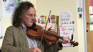 Martin Haynes teaching Irish Fiddle in Feakle Co Clare 2018 [upl. by Netnerb]