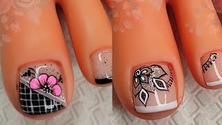 DISEÑOS DE UÑAS PARA PIES HERMOSAS  Uñas de pies decoradas 😍🦶🏼💅 [upl. by Dirtsa]