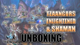 Tzaangors amp Shaman  Tzeentch AoS Releases UNBOXED [upl. by Ellivnarg]