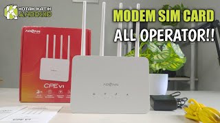 Modem Router SIM Card 4G LTE Murah Bisa All Operator  Advan CPE V1 [upl. by Frodi]