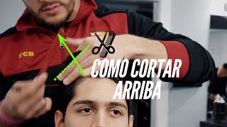 Como cortar la parte de arriba para principiantes  Tutorial de Tijeras [upl. by Modesta284]