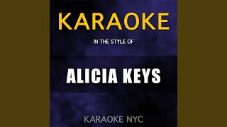 Fallin Originally Performed By Alicia Keys Karaoke Version [upl. by Schober614]