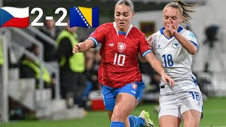 česko vs bosna Hercegovina liga národů 2023 ženy 22 [upl. by Ahsinav]