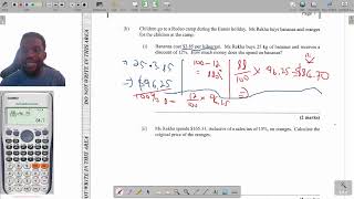 MayJune 2022 CXC mathematics past paper 2 solution questions 1 and 2 [upl. by Ahsiuqet282]