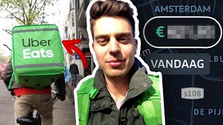 Ik Werkte 1 Weekend bij UberEats en Verdiende € in Amsterdam [upl. by Mady568]