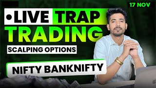 17 November Live Trading  Live Intraday Trading Today  Bank Nifty option trading live Nifty 50 [upl. by Yrffoeg]