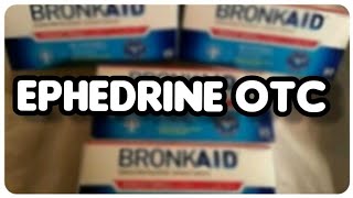 EPHEDRINE OTC Buying Ephedrine  Ephedra OTC Legal quotAmphetaminequot [upl. by Fernande]