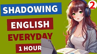 English Shadowing  English Listening amp Speaking Practice in 1 hour daily common English sentences [upl. by Sergent]