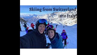 Skiing from Zermatt Switzerland to Cervinia Italy and visiting Lindt Chocolate factory Zurich [upl. by Harle968]