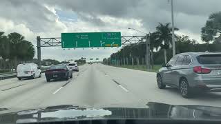 Driving from Sawgrass Mills towards Miami on January 18 2024 [upl. by Wiener]