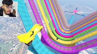 The Most Powerful Car Parkour 600008 People Get Happy After This Race in GTA 5 [upl. by Adnawahs]