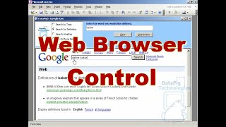 Using the ActiveX Web Browser Control in Access  DataPig [upl. by Aikkan]