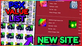 THE BEST PET SIMULATOR X VALUE LIST NEW COMMUNITY VALUES  Roblox [upl. by Baun111]