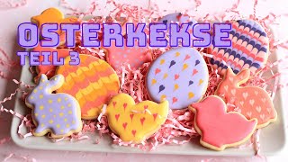 Wie man süße Osterkekse mit professioneller Royal Icing Dekoration zu Hause macht [upl. by Attecnoc]