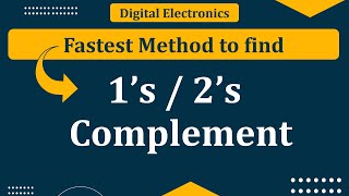 1’s complement and 2’s complement  1complement of binary number  2complement of binary number [upl. by Une]