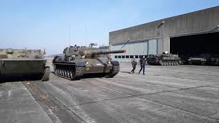 Leopard Tank at Belgian tank museum quotgunfirequot Brasschaat [upl. by Tybalt689]