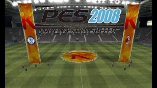 PES 2008  AC Milan vs Chelsea FC  Konami Cup  Final [upl. by Eidson]