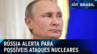 Putin alerta ocidente sobre resposta nuclear a ataques ucranianos na Rússia  SBT Brasil 260924 [upl. by Esirehs]