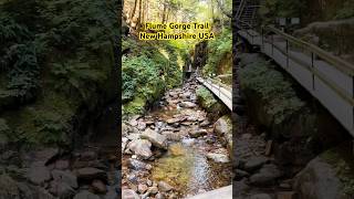 Flume Gorge Trail New Hampshire USA [upl. by Aihsoek147]