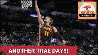 Trae Youngs Seasonhigh 45 Pushes Atlanta Hawks Past San Antonio Spurs [upl. by Thorner]