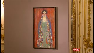 Gustav Klimt portrait found after almost 100 years Austria 26Jan2024 [upl. by Nyladnohr]