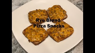 Childhood Recipes  Rye Bread Pizza Snacks [upl. by Fanchon]