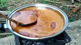 MAKING BLACKSTRAP MOLASSES AT HOME  step by step process [upl. by Bremen]