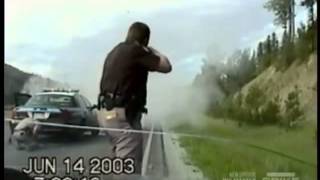 Worlds Wildest Police Videos  Crazy Montana Chase Shootout amp Crash [upl. by Fugazy]