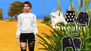 THE SIMS 4  SWEATSHIRT  CC LINKS  TO DOWNLOAD [upl. by Andria771]