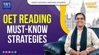 OET Reading MustKnow Strategies  Tijus Academy [upl. by Domella826]