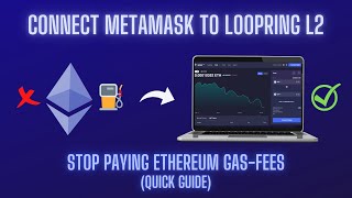 Connect MetaMask  Deposit to Loopring Layer2 to stop paying Ethereum gas fees QUICK GUIDE [upl. by Nailliw]