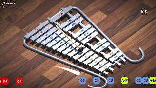 Voltes V Opening Song  Xylophone Tutorial [upl. by Nedle]