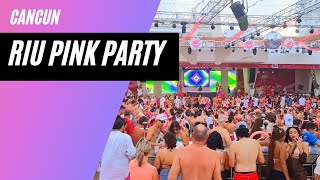 Hotel RIU Caribe  Dunamar  Latino  Palace Peninsula amp Costa Mujeres Pink Party 2024 Cancùn [upl. by Lacagnia]