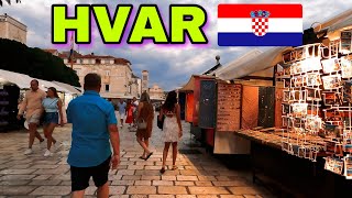 Hvar Town Croatia  An Evening Walking Tour [upl. by Antsirhc]