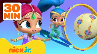 Shimmer and Shine Chase a Glitter Ball amp Play Magical Sports  30 Minute Compilation  Nick Jr [upl. by Clarke]