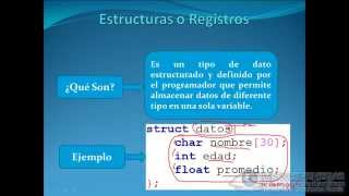 36  Estructuras o Registros en C ProgC [upl. by Connie]