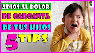 Como aliviar el dolor de garganta en los niños [upl. by Ahsayn]