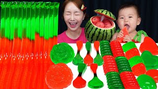 미소와 함께 먹는 🍉 여름맞이 수박 젤리 amp 디저트 특집  젤리 먹방 Watermelon Jelly amp Desserts with Miso Mukbang ASMR Ssoyoung [upl. by Blayne]