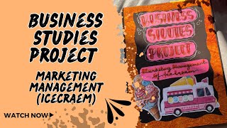 Class 12 Business Studies Project Marketing Management of Ice Creamprojectparadisee [upl. by Nicolea571]