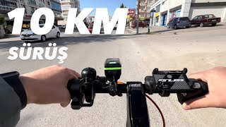 Elektrikli Scooter’la 10 Km Sürüş [upl. by Kegan]