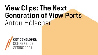 View Clips The Next Generation of View Ports w Anton Hölscher [upl. by Emmy]