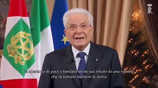 Messaggio di fine anno del Presidente Mattarella sottotitolato [upl. by Enileda]