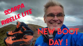 Scarpa Ribelle Lite HD Boots  Initial review on the Brecon Beacons [upl. by Alyks421]