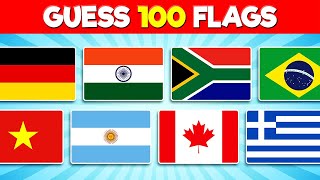 Guess the Flag Quiz  Can You Guess the 100 Flags [upl. by Yrocej]