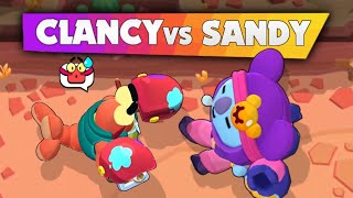 🦐 CLANCY vs SANDY 🐨  Brawl Stars [upl. by Namya]