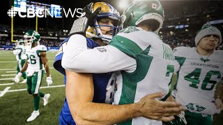 quotIm just not ready for it to be overquot Riders quarterback Trevor Harris on CFL West Final loss [upl. by Kola984]