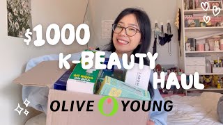 MASSIVE 1000 OLIVE YOUNG HAUL  SAII [upl. by Attelrahs]