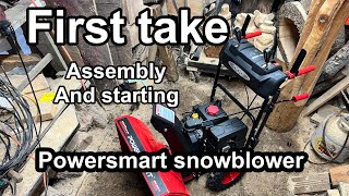 First Take amp Assembly of the Powersmart 26 212cc Snow Blower [upl. by Nell]