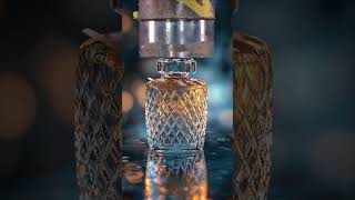 Perfume Bottle vs Hydraulic Press Essence of Elegance Crushed [upl. by Kelula]